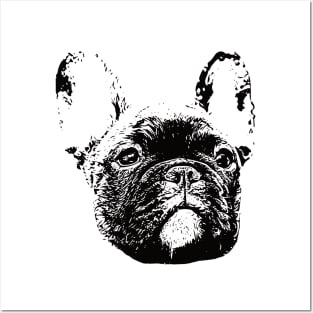 French Bulldog Face Design - A Frenchie Christmas Gift Posters and Art